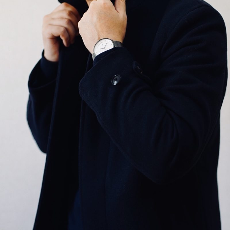 nordgreen　フィロソファ　メッシュストラップ　コーデイメージ　コート